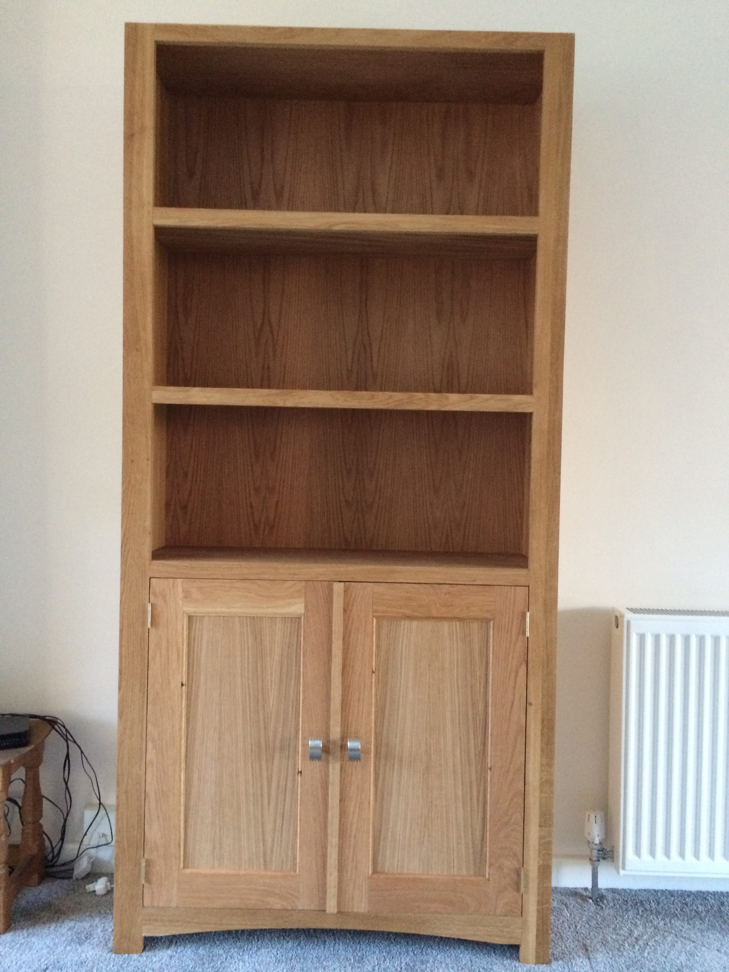 Solid Oak Bookcase Hallam Oak And Pine