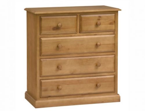 Routed 5 drawer chest